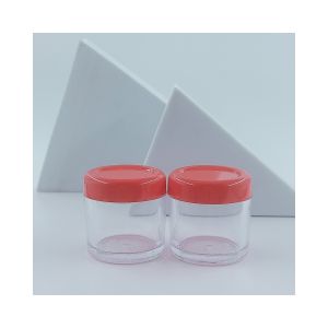 Stamping Printing Handling 20ml Clear Plastic Acrylic Cosmetic Cream Jar