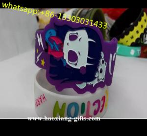 Quality wholesale OEM letter printed silicone  bracelet cheap custom silicone wristband wholesale