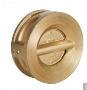 China Stainless Steel Spring Duo Dual Wafer Butterfly Non-Return Brass check valve on sale