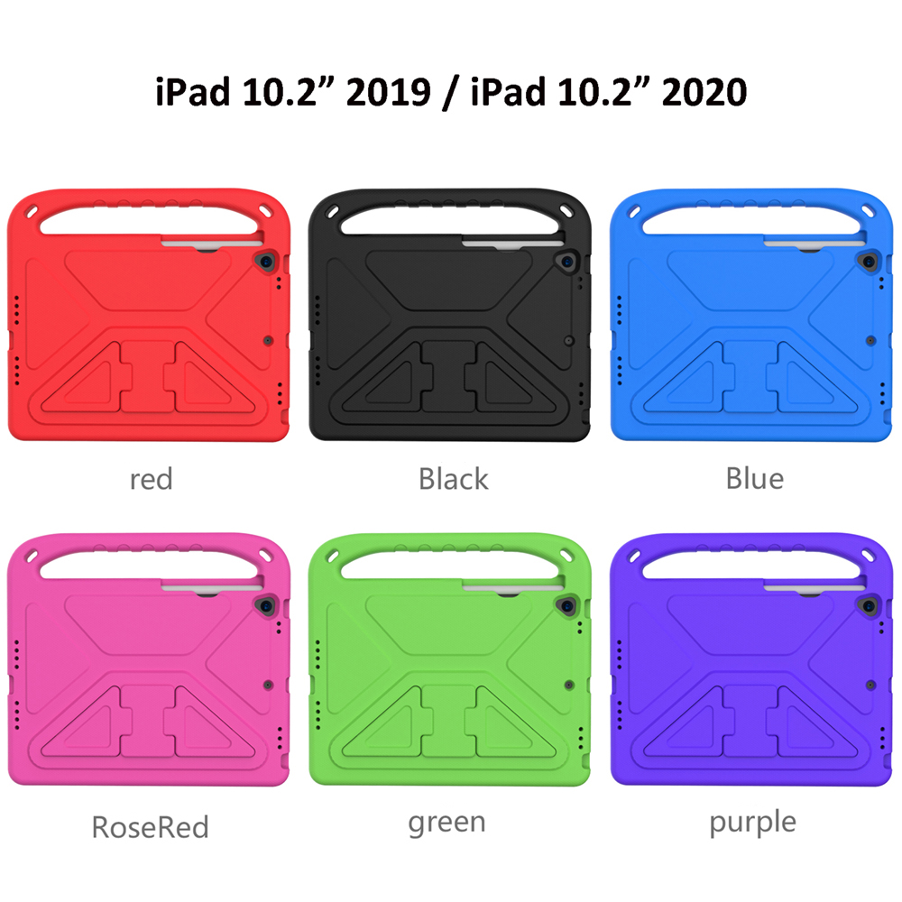 Factory Impact Resistant EVA Kids Case for iPad Mini 1/2/3/4/5/6/7 Shockproof Handle Stand Heavy Duty Tablet Protective Cover