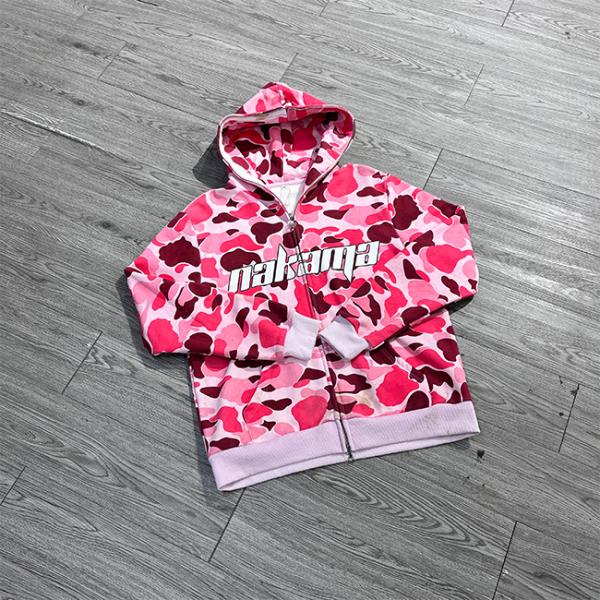 Custom Screen Full Dtg Print Zip Up Oversized Full Face Zip Up Hoodie French Terry Streetwear Hoodie Manufacturers