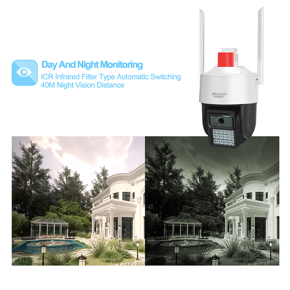 C2430TD-10F Cctv Security Cameras AI Humanoid Automatic Tracking All Metal Grade Shell White Color