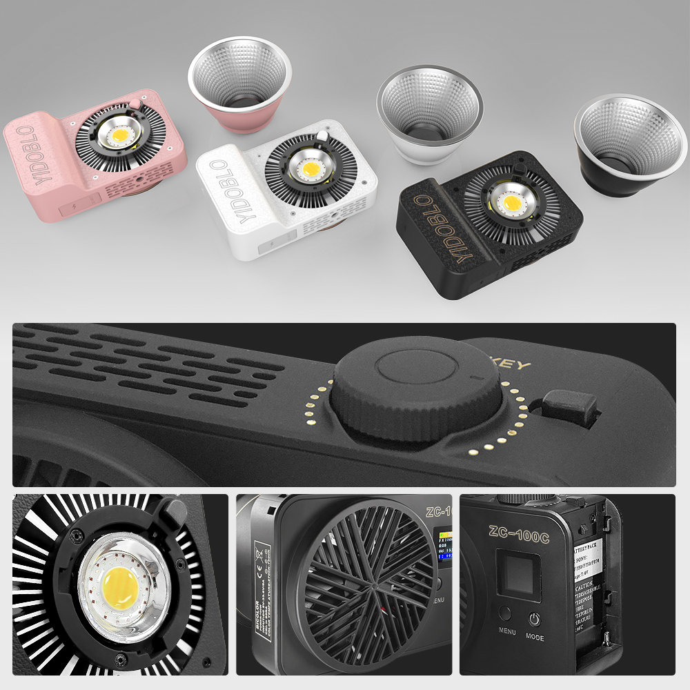 High-power 100w RGB color light mini live broadcast light suitable for outdoor selfie fill light