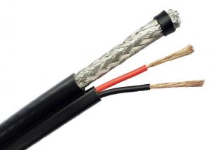 Quality HD Camera RG6/U Copper Coaxial Cable 95% Coverage With Power Feed Wire wholesale