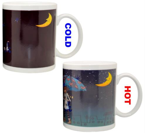 Amazing Effect Change Colour Ceramic Mug / Custom Heat Sensitive Mug