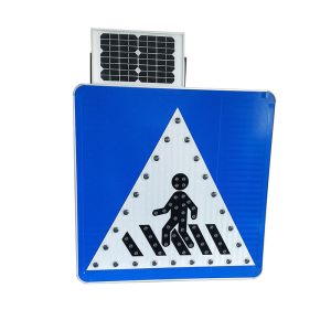 Quality 5mm LED Waterproof Solar Signs Aluminum Visor Solar Pedestrian wholesale