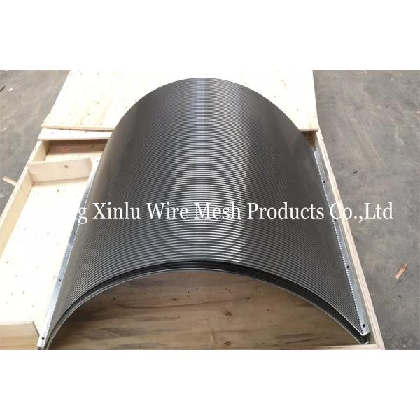 Slot 0.04" Johnson Vee Wire Screen Plate Flat Panel For Weaste Water Treatment