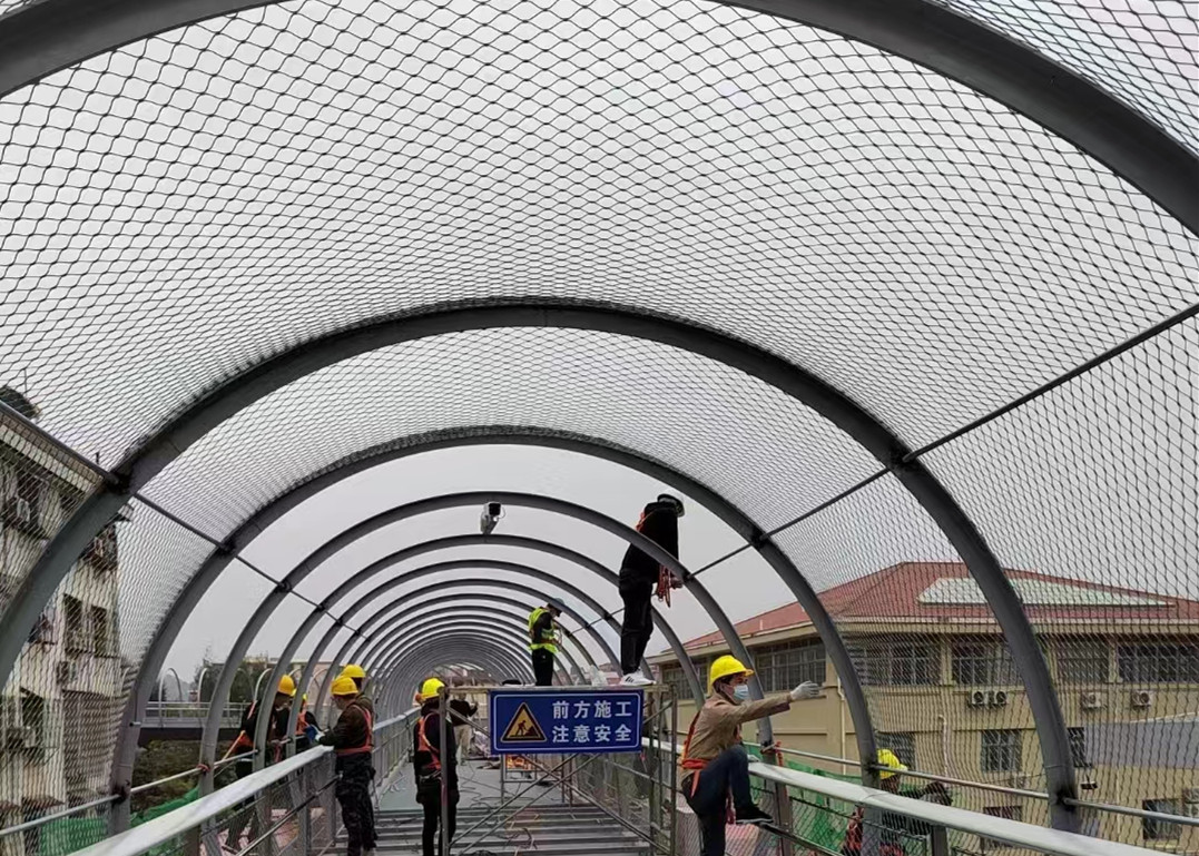 Stainless Steel Wire Rope Net 60*60mm Zoo Rope Netting SS Cable Mesh