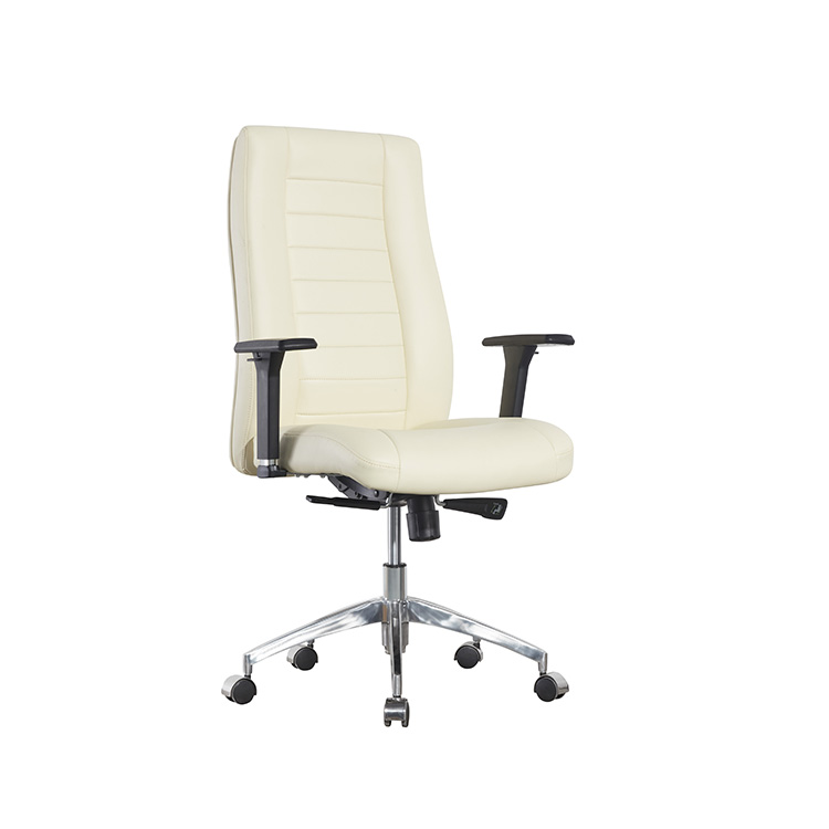 Fabric Executive Leather Office Swivel Chairs 2.5mm Black Powder BIFMA