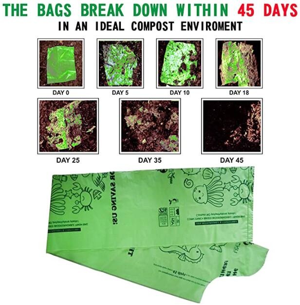Environmental Protect Clear Plastic Bag On Roll Wholesale With Logo, Friendly Oxo-biodegradable Compostable Colored Tras