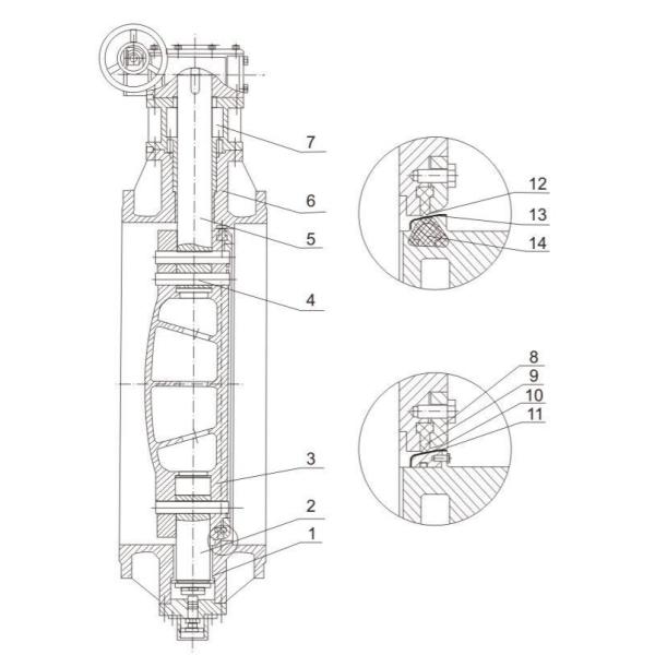Resilient Double Eccentric Wafer Type Butterfly Valve Flanged Simple Structure
