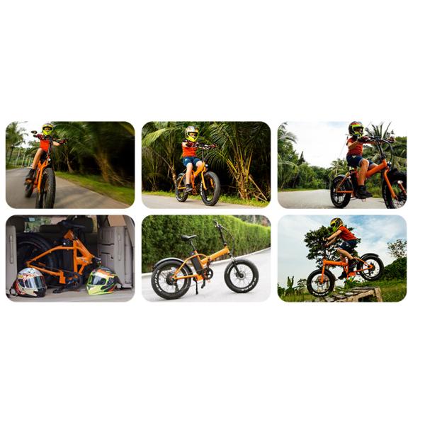 20 Inch Electric Fat Chopper Beach Cruiser Bicycle Bike Aluminum Alloy Frame