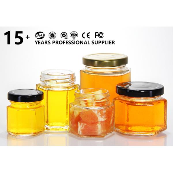 Food Grade 250Ml 500Ml Hexagonal Jar Manufacturer With Tinplate Cap