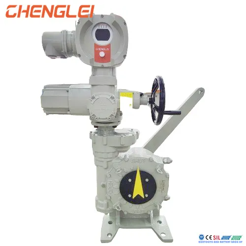 Aluminum Alloy 1/4 Turn Electric Valve Actuator with Manual Override for Dampers and Valves