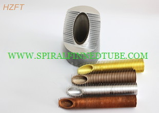 Copper Extruded Finned Tube Flexible For Shaping Customized Fintubes