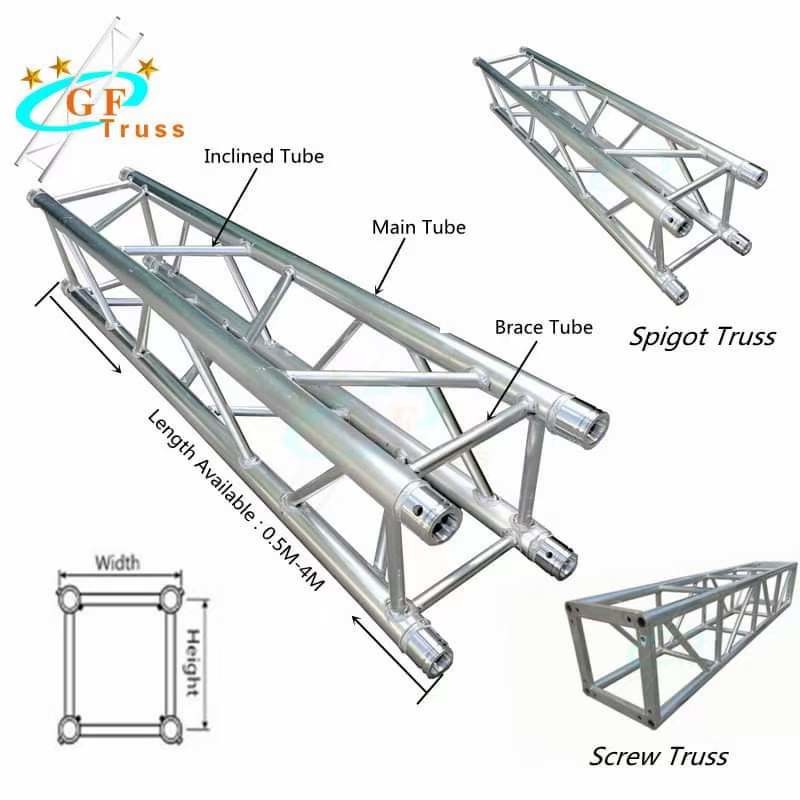 Portable Aluminum Stage Truss Display Stage Lighting Truss