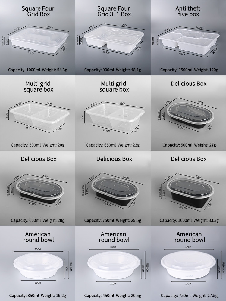 Round 16oz Microwave Safe Disposable PP Soup Container with Lid for Takeout