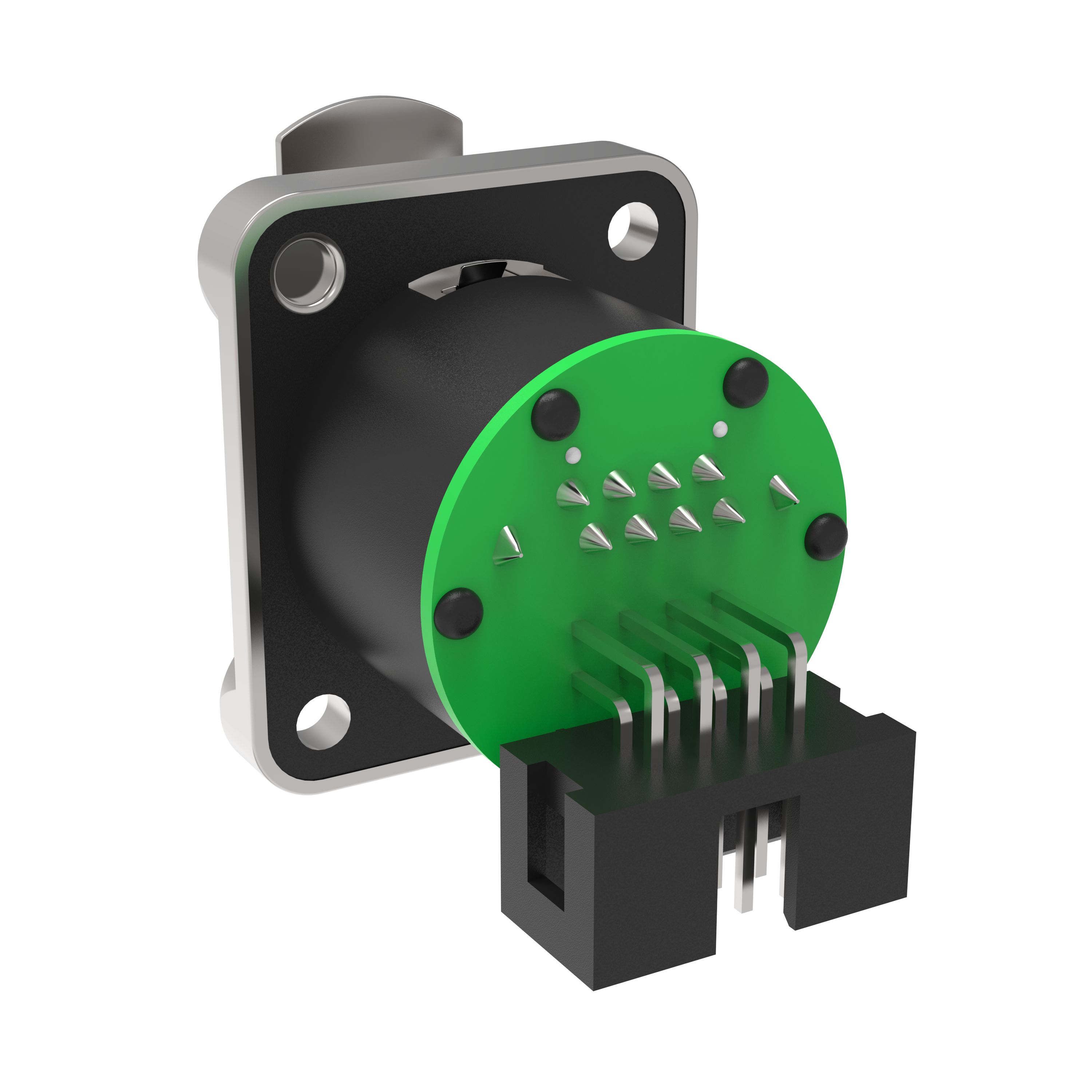 Indoor IP44 Rj45 Connector Industrial Solder Male Female 8pin Horn Straight Plug