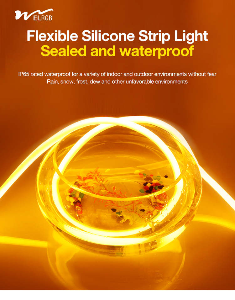 Residential 360 Degree Circular Full Body Luminescent Silicone Light Strip Low Voltage LED Soft Light Strip