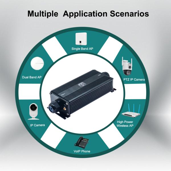 IP67 Waterproof Industrial Gigabit PoE Extender (1 x Input 1 x Output)