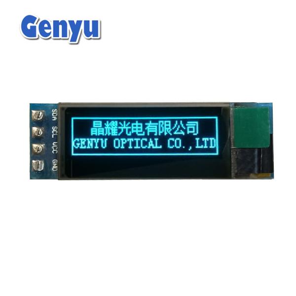 Cheap Blue  0.91 Inch OLED Module 128x32 Resolution SSD1306 IIC Interface Customized for sale