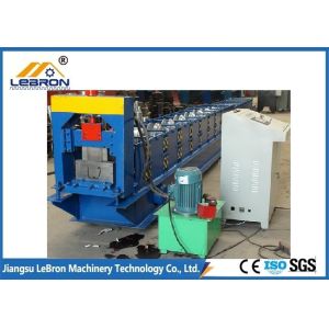 Quality Hydraulic guillotine Metal Gutter Roll Forming Machine CNC Control wholesale