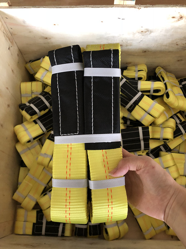 4 Inch Winch Strap With Flat Hook Heavy Duty Ratchet Strap WLL 5400lbs Flatbed Cargo Control Products