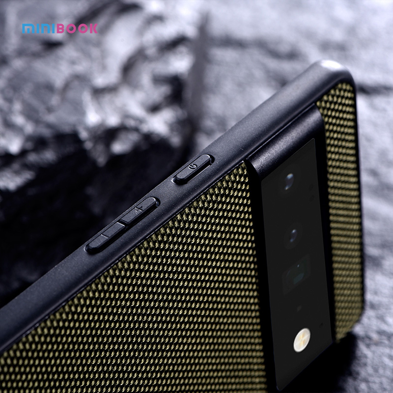 Fabric Hybrid TPU PC Leather Back Cover for Google Pixel 6 Pro and Pixel 6 Phone Case
