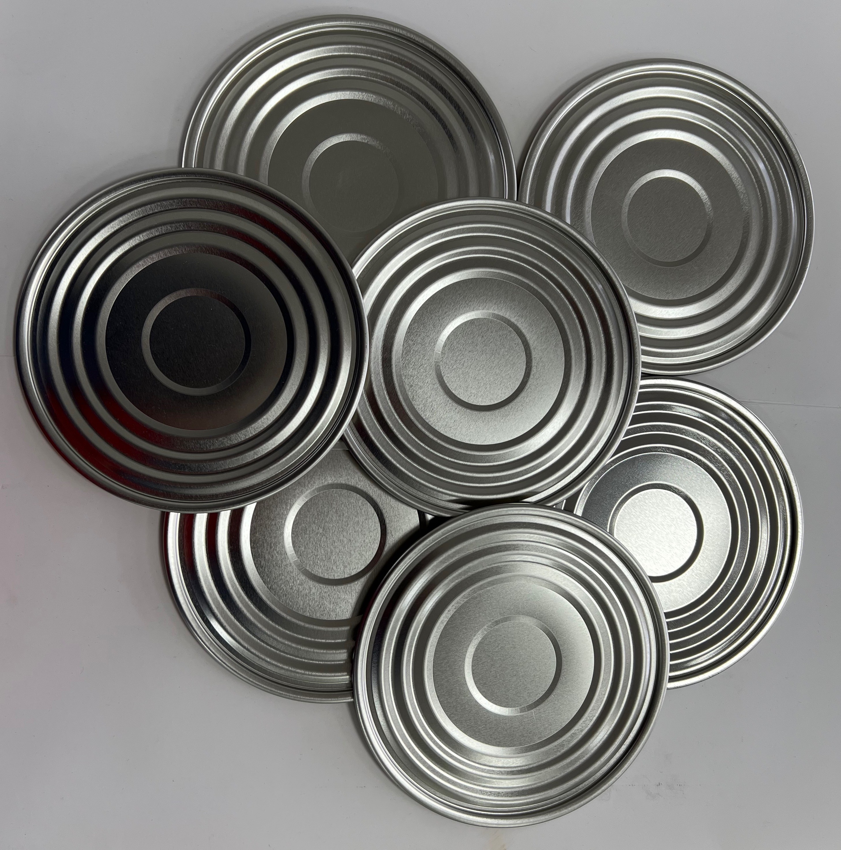 Round Food Packing Tinplate Lid 153mm Diameter Tin Can Lids Bottom