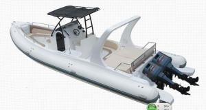 China Orca Hypalon inflatable rib boat 960cm 20 persons safety with large console on sale