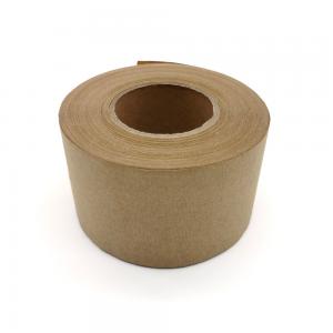 China Brown Water Activated Gummed Kraft Paper Tape 0.11mm - 0.19mm For Packaging on sale