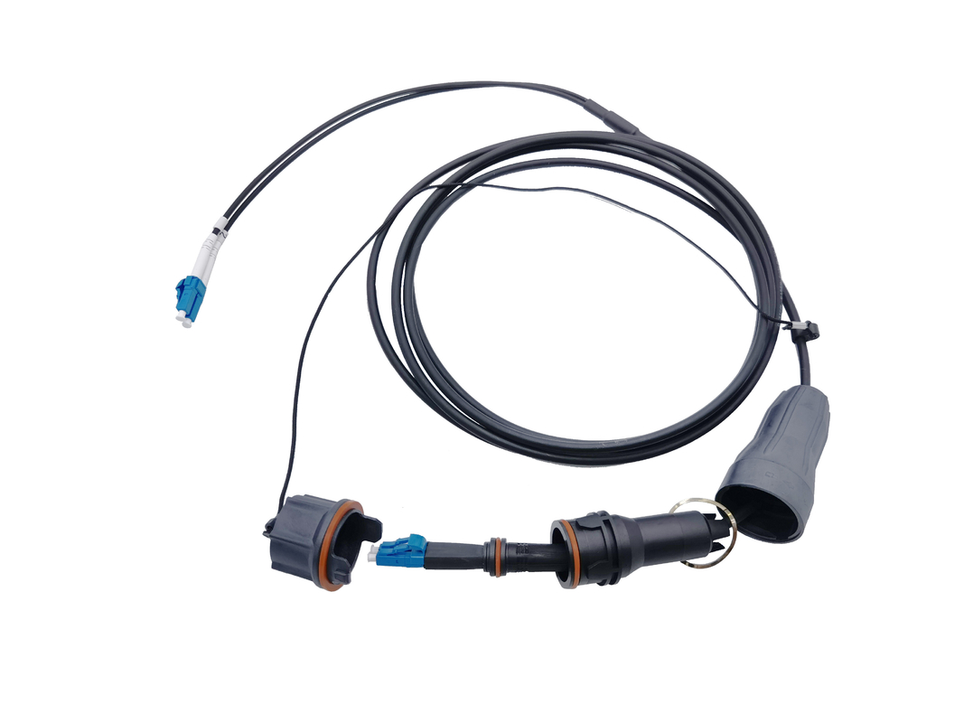 FTTA Waterproof IP67 Fiber Optic Patch Cord 4.8mm G657A2 RRH