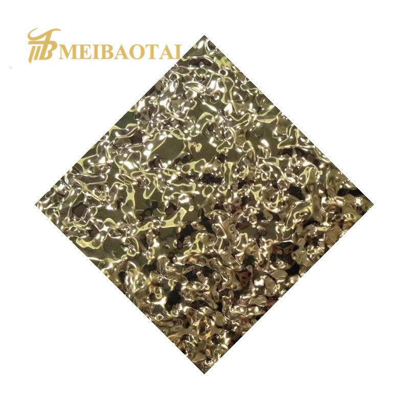Gold Pvd Stainless Steel Sheet 0.55mm Thickness AISI Standard