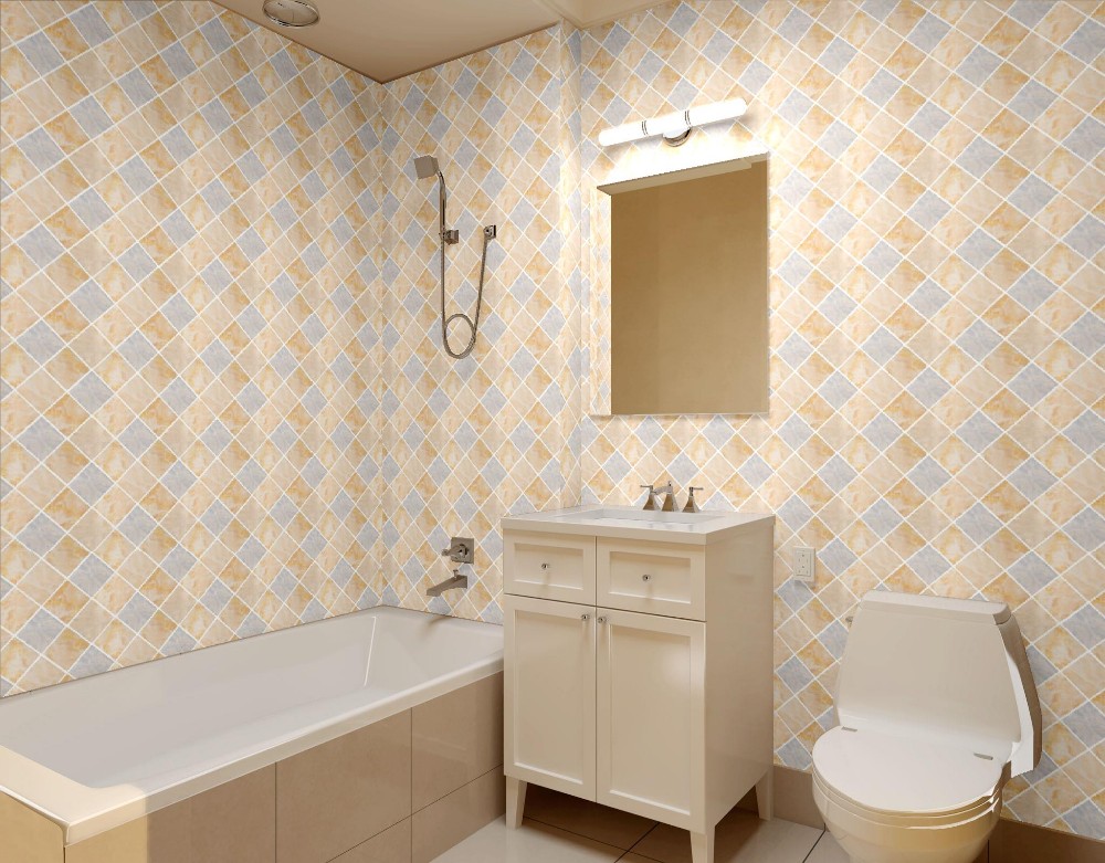Water-proof Self-adhesive Vinyl Wallpaper for Kitchen/Bathroom Decoration Wallpaper Sticker