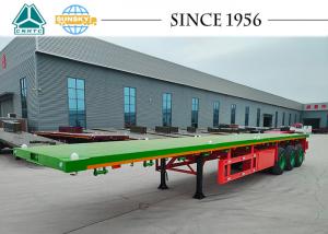 Quality Triple Axle Flatbed Trailer Flatbed Towing Semi Trailer 1X20FT 1X40FT 2X20FT wholesale