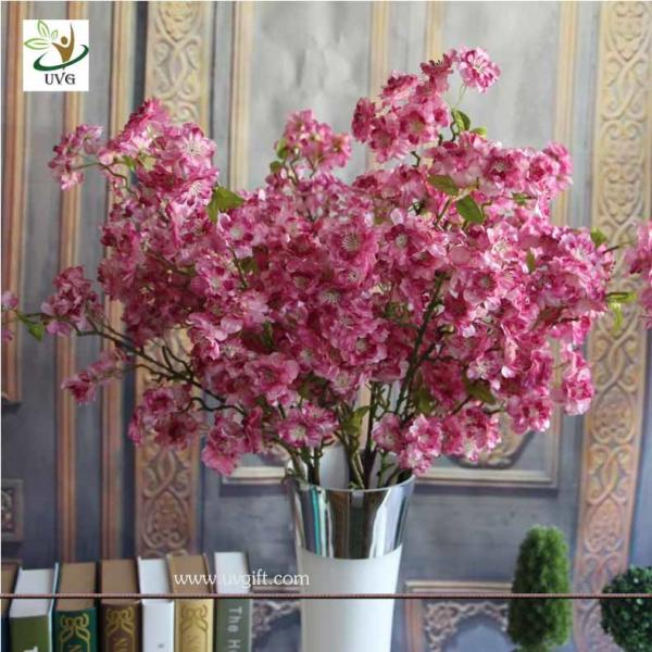 UVG CHR141 Wedding bouquets white fake cherry blossom decorative branches for table centerpieces