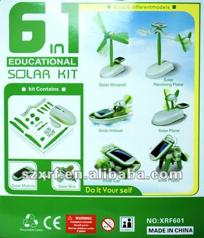 Educative Creative 6 In 1 Diy Robot Toy Kids Science Kit Toys 160g