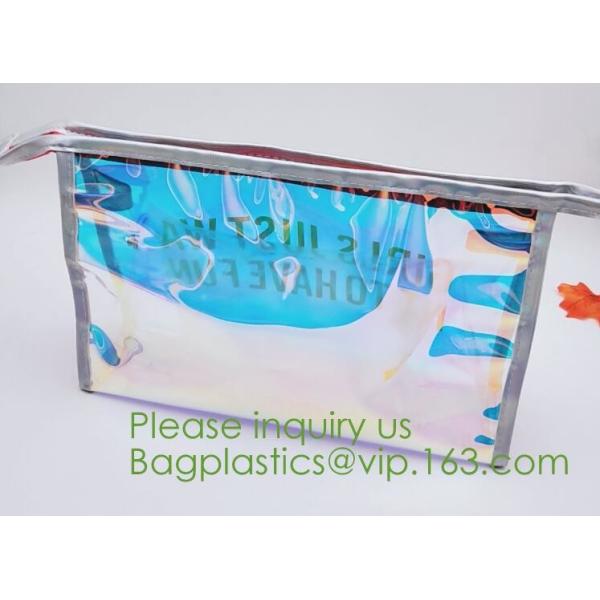 printed PVC zipper bag ,transparent PVC swimwear packaging bag,bikini bag,zipper bag for cosmetic packing bagease bagpac