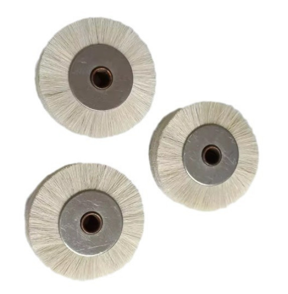 Offset Printing Machine Soft Fur Stainless Steel Feeder Brush Wheel 45×6×12mm