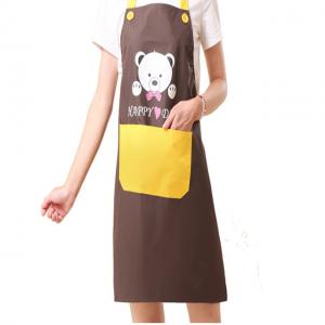 Quality Household Kitchen Tools And Utensils Flower Printed Adjustable Thickened Kitchen Apron wholesale