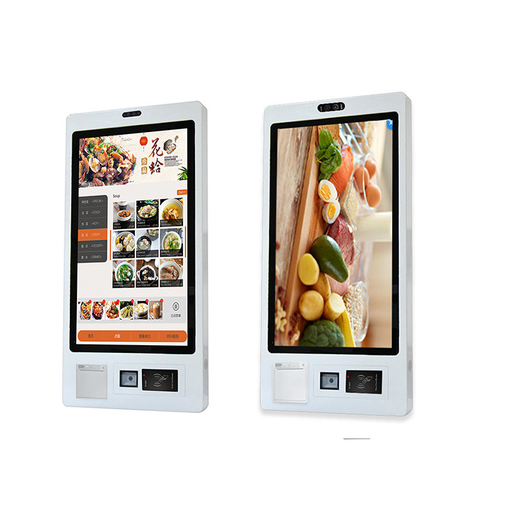 Wall Mounted Floor Stand Self Ordering Kiosk with High Resolution Printer and Android Touch Screen