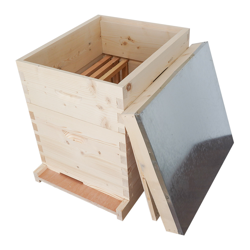 Quality Unassembled Fir 24mm Thickness Dadant Beehive 17cm Height wholesale