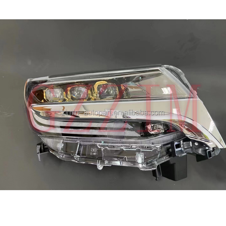 Toyota Alphard Car Light Accessories Three Eyes Golden Front Head Light