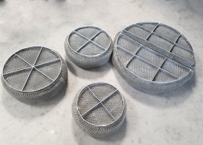 Donut Circle Shape Teflong 580mm Diameter Wire Mesh Demister For Scrubber