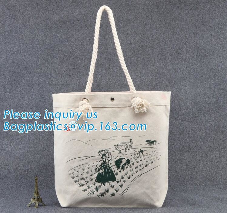 Reusable 100% Cotton Canvas Bag Canvas Tote Bags Convenient Environmentally Grocery Shopping Bags,zipper canvas bag cott