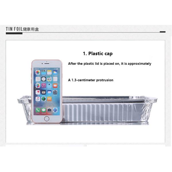 Disposable bowl for food storage and transportation Baking and Grilling Foil Box with 2200ML Capacity and F315 Specification