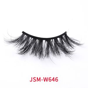 Quality 3D Fluffy Faux Mink Lashes , Natural Black 20mm Individual Lashes wholesale