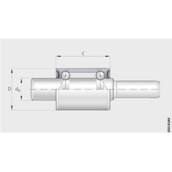WB1630112-1 W2440-4 Bearing In Water Pump Chrome 885167 15.918X30X111.57mm