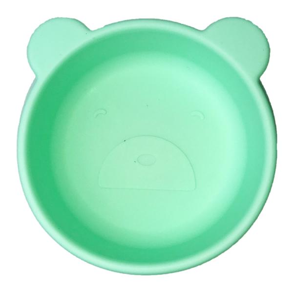 Bear Shape Silicone Baby Tray Food Grade Food Feeding Infant Suction Plate