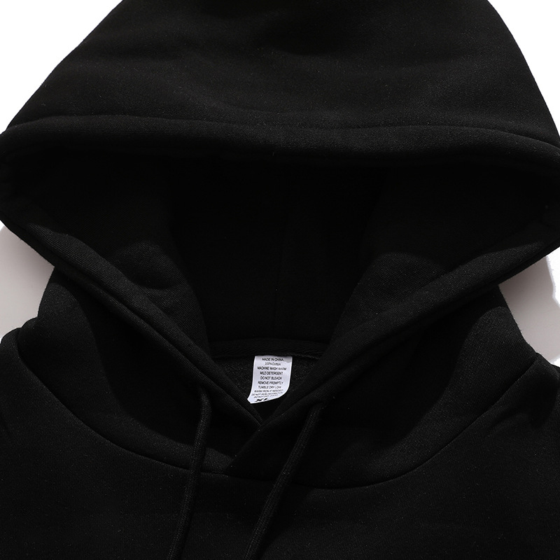 2023 Autumn-Winter Oversized Crew Neck Cotton Sweatshirt with Spider Logo Print Plus Fleecy Hoodie in M Size